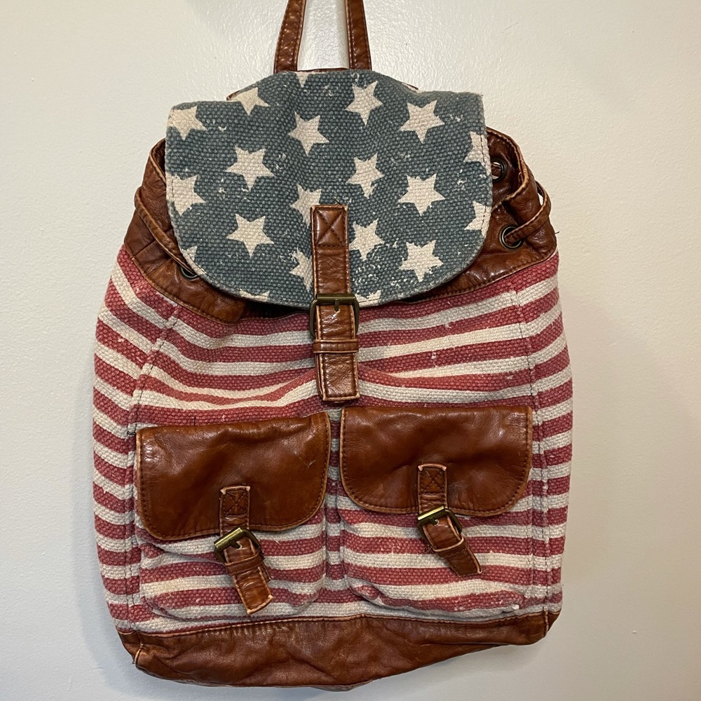 American Flag Backpack